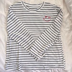Target A New Day 2023 Valentine’s collection striped long sleeve shirt